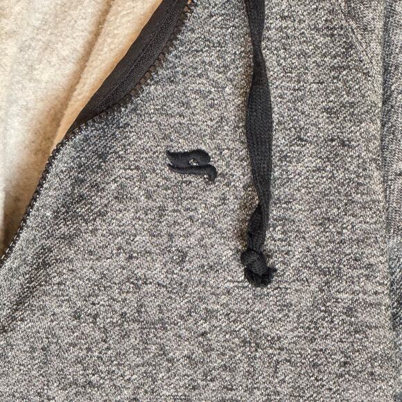 Tony Hawke Men's Gray Black Fleece Hoodie Full Zip Sweatshirt Large - Picture 11 of 11